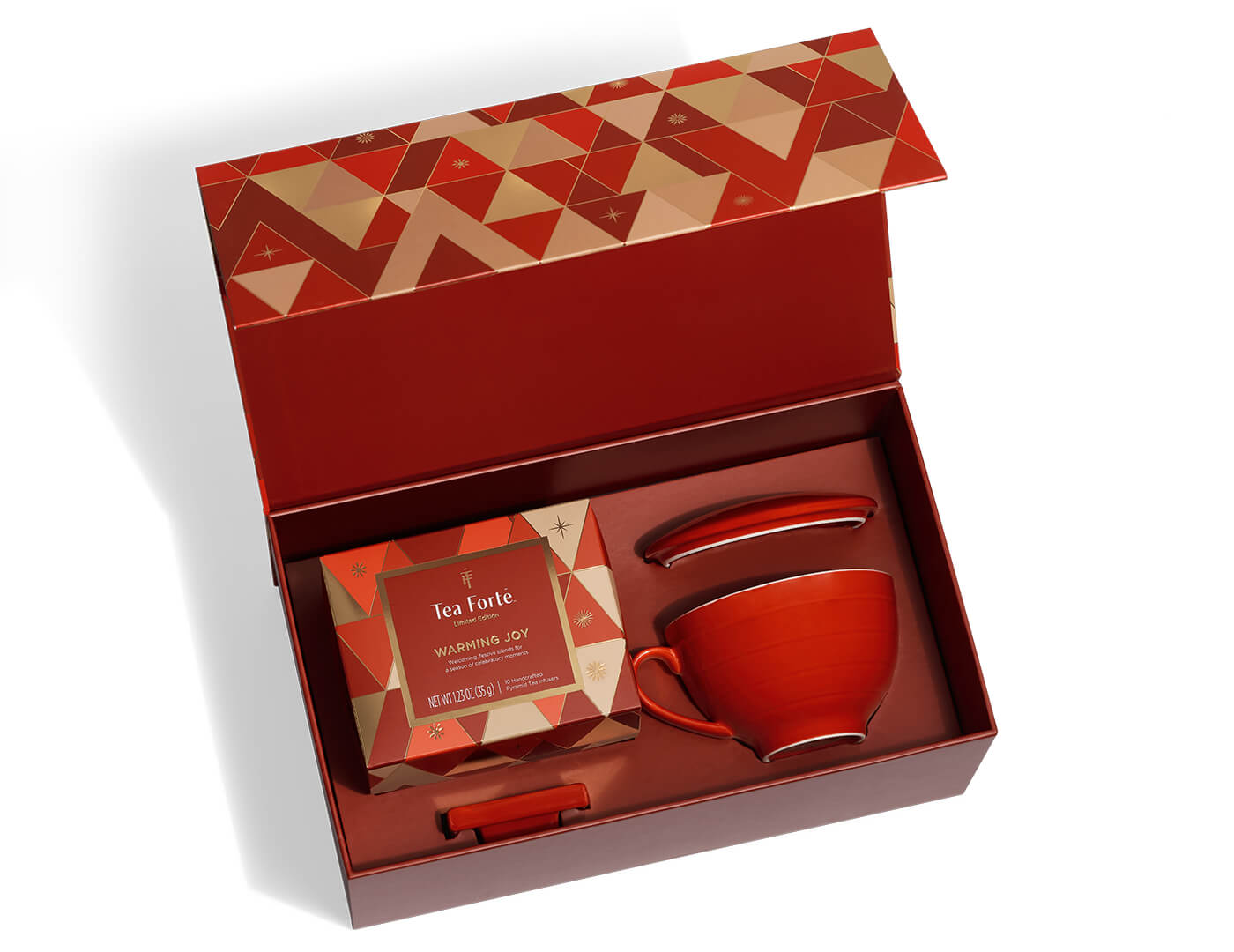 Warming Joy Gift Set open, revealing contents inside